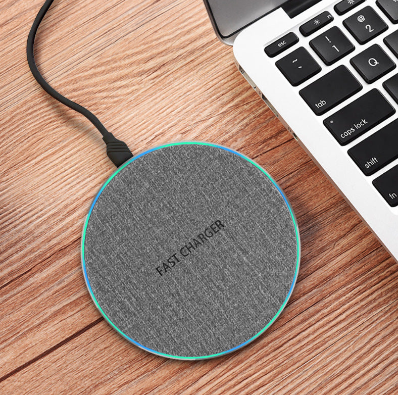 15W Qi Wireless Charger Pad - Ultra-Thin Fast Charging Disc