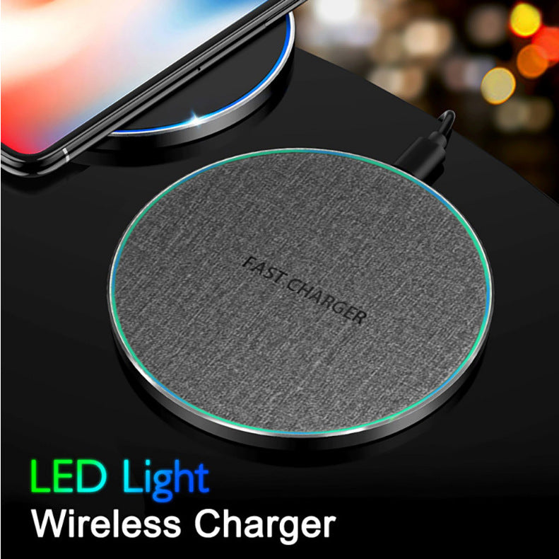 15W Qi Wireless Charger Pad - Ultra-Thin Fast Charging Disc
