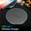 15W Qi Wireless Charger Pad - Ultra-Thin Fast Charging Disc