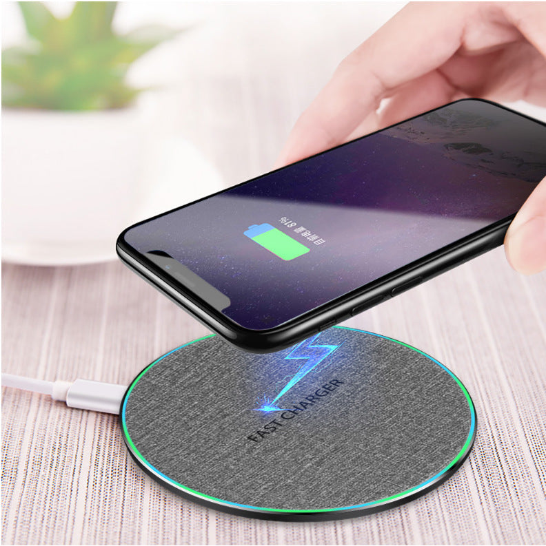15W Qi Wireless Charger Pad - Ultra-Thin Fast Charging Disc