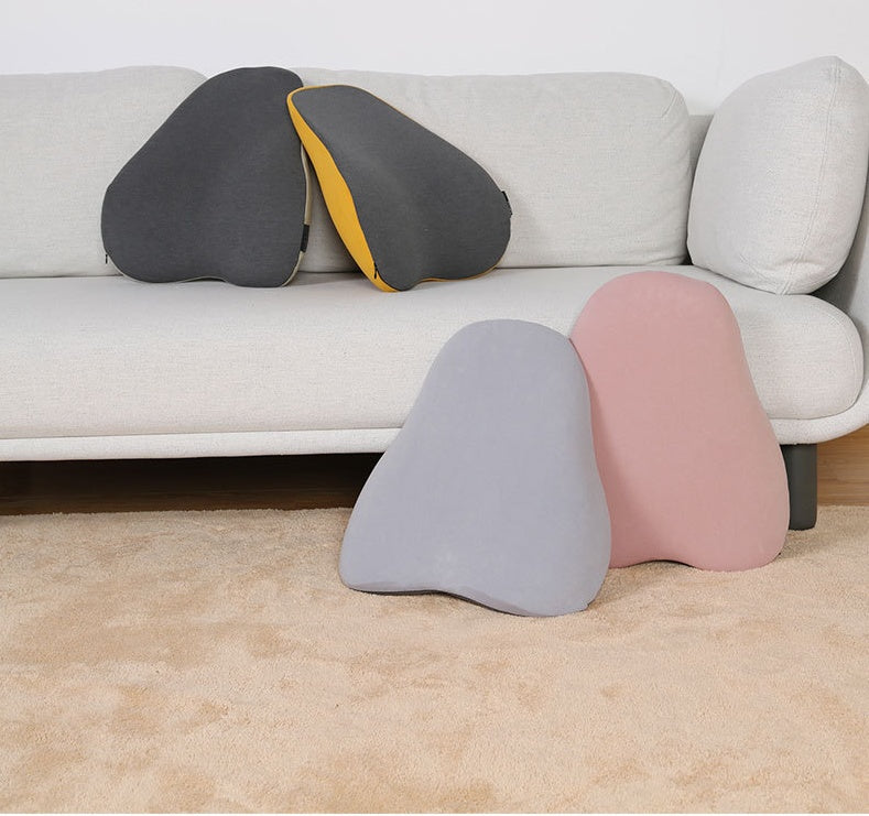 Memory Foam Lumbar Support - Ergonomic Back Cushion for Office & Car