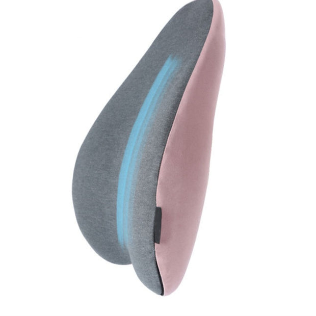 Memory Foam Lumbar Support - Ergonomic Back Cushion for Office & Car