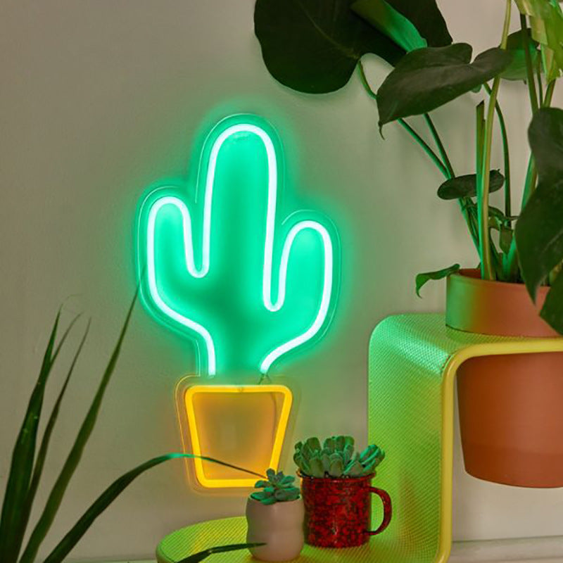 LED Neon Sign Light - USB Powered Wall Decor Atmosphere Lamp