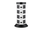 Vertical Tower Power Strip - 16-Outlet Multi-Function Surge Protector