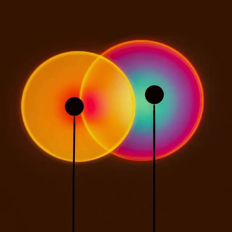 Rainbow Sunset Projector Lamp - LED Atmosphere Light with Remote & APP Control | Home & Coffee Shop Decor
