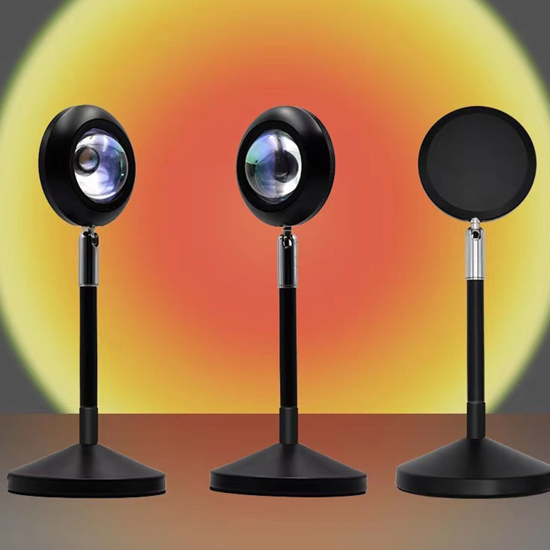 Rainbow Sunset Projector Lamp - LED Atmosphere Light with Remote & APP Control | Home & Coffee Shop Decor