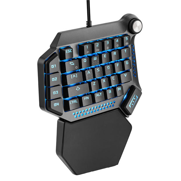 34-Key RGB Gaming Keypad - One-Handed Mechanical Keyboard with Macro Recording