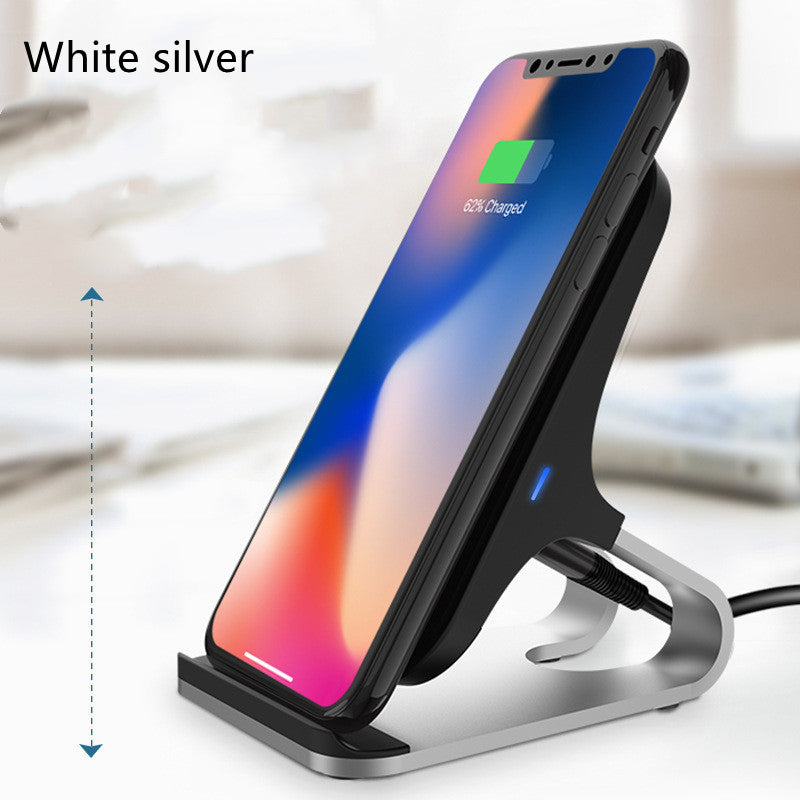 15W Aluminum Alloy Wireless Charger - Qi Fast Charging Phone Stand