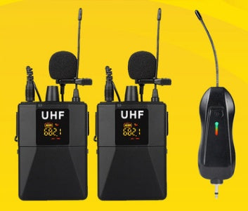 Wireless Lavalier Microphone - Compact Clip-On Mic for Content Creation Streaming