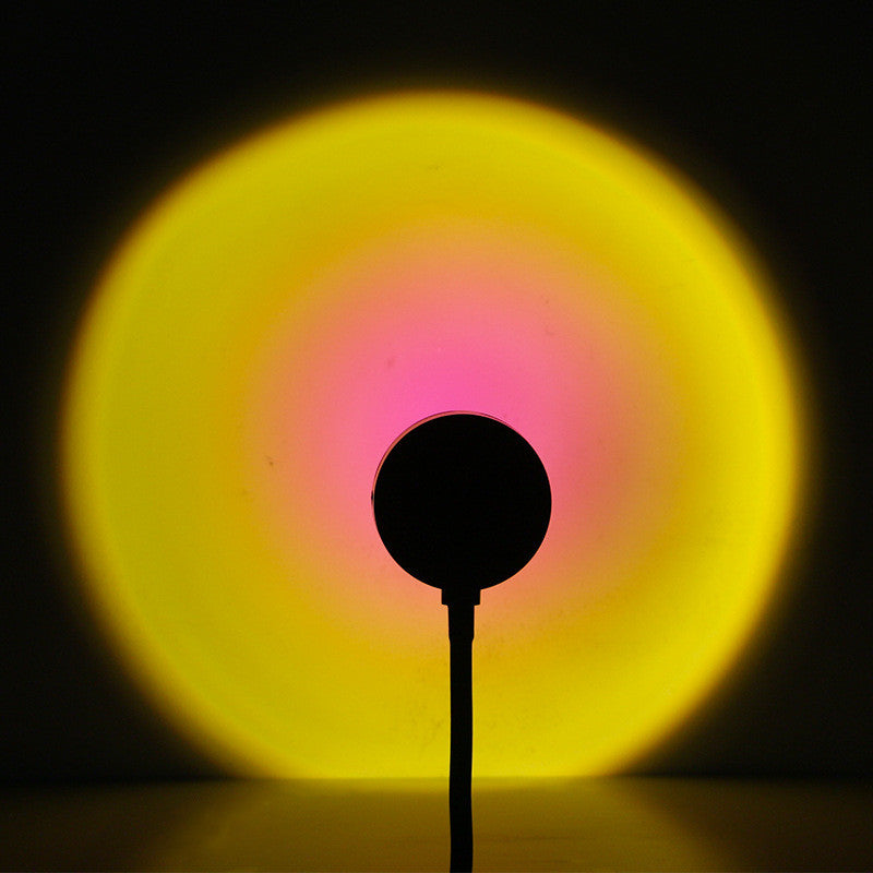 Sunset Projection Lamp - USB LED Night Light | 4 Modes Rainbow Projector for Room Decor & Photography
