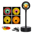 Sunset Projection Lamp - USB LED Night Light | 4 Modes Rainbow Projector for Room Decor & Photography