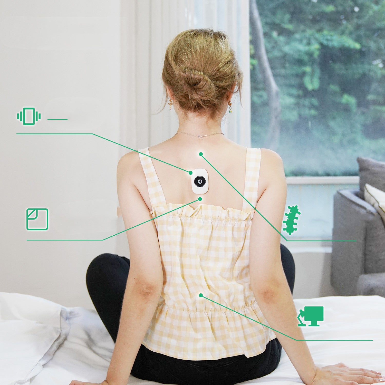 Smart Posture Corrector - Intelligent Vibration Reminder Device