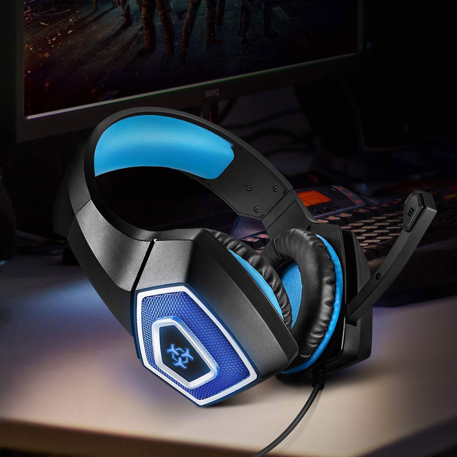 RGB Gaming Headset - 50mm Drivers with Noise Canceling Mic