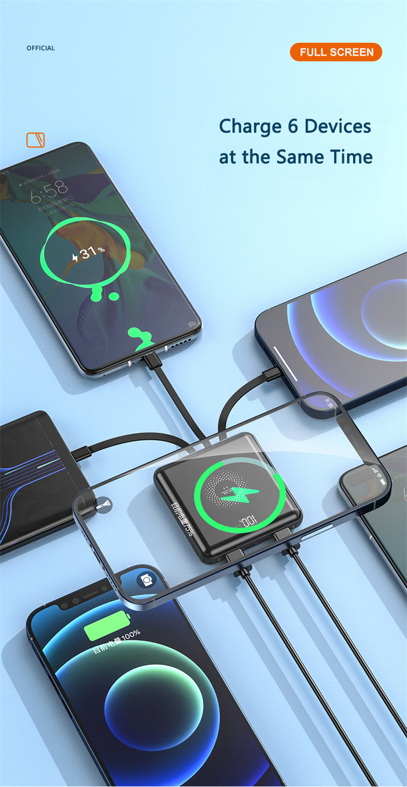 20000mAh Fast Charging Power Bank - Mini Portable PD 22.5W Charger