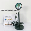 Sunset Projection Lamp - USB LED Night Light | 4 Modes Rainbow Projector for Room Decor & Photography