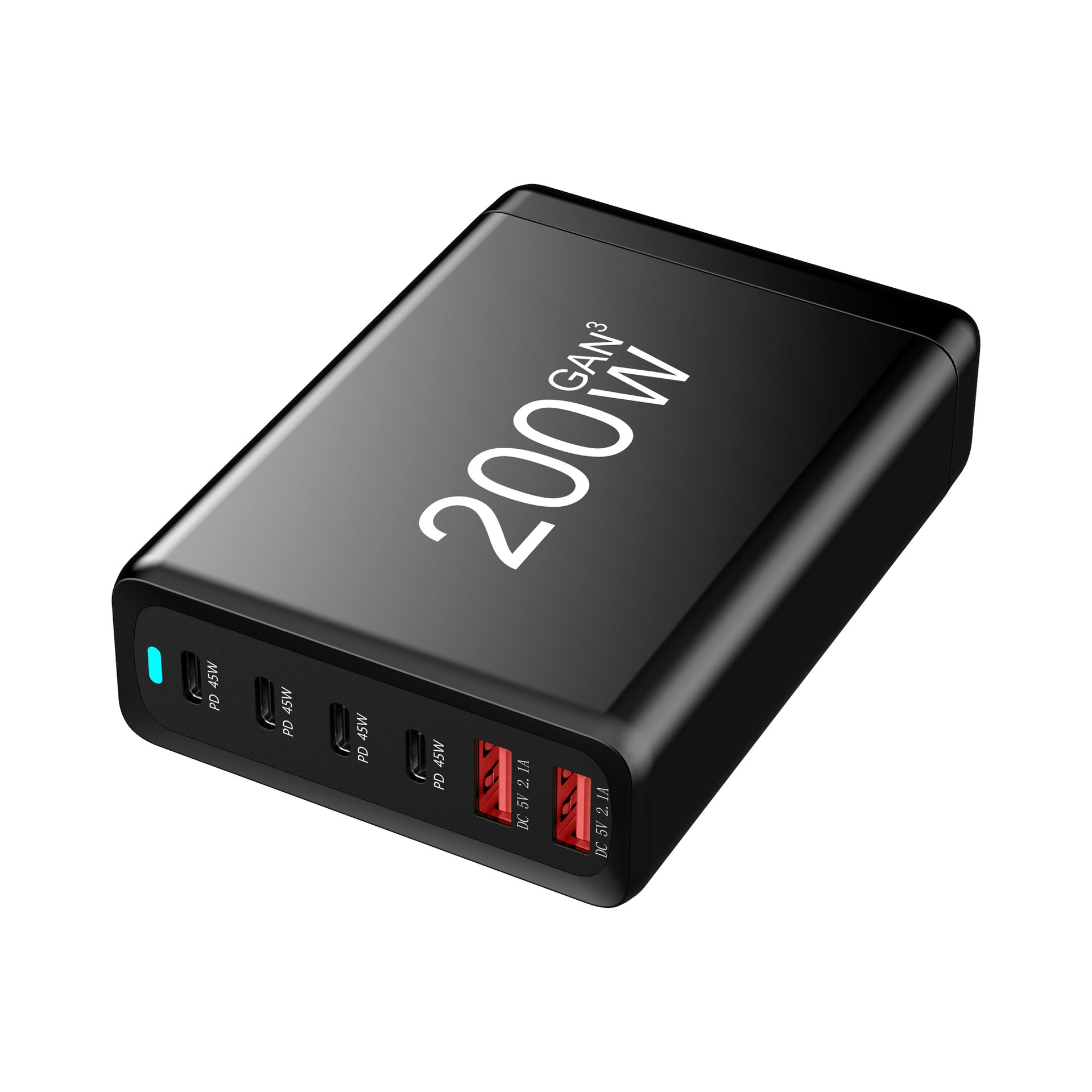 200W GaN High Power Charger - Multi-Device Fast Charging Station