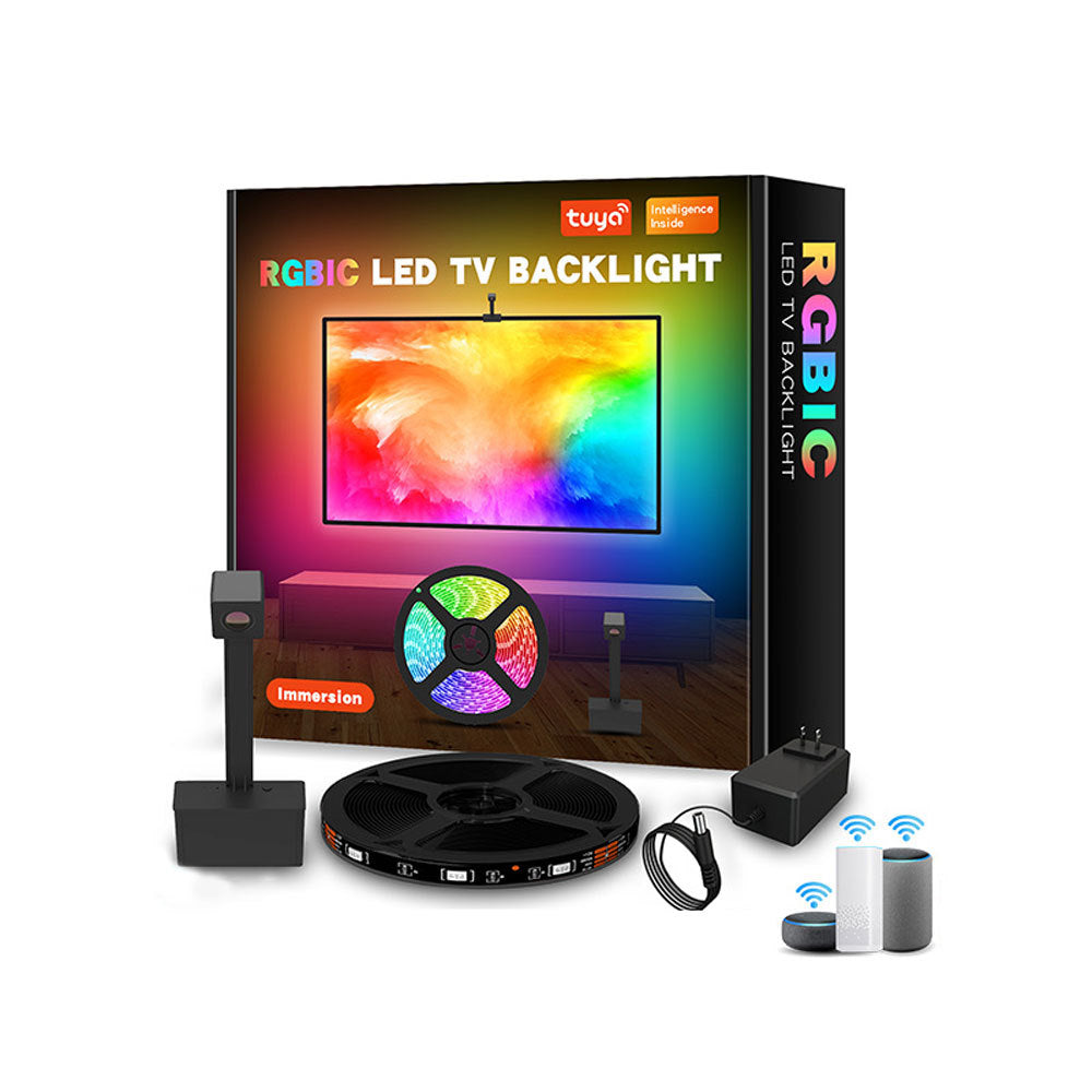 Smart TV LED Backlight with Camera - RGBIC Ambient Bias Lighting App Controlled