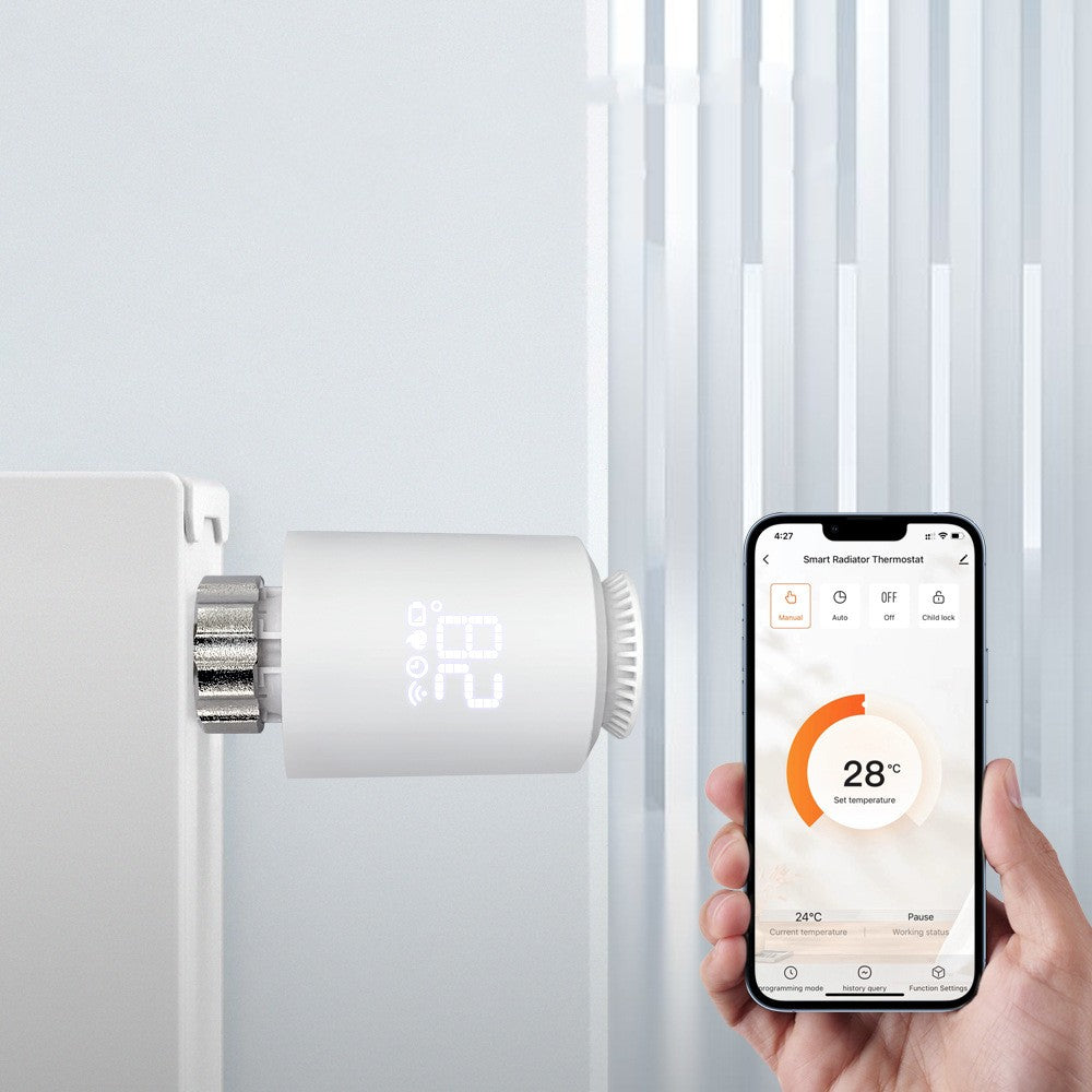 Smart Radiator Valve - WiFi Thermostat with APP & Voice Control | Alexa & Google Compatible