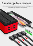 Solar Wireless Power Bank - High Capacity Portable Charger with Solar Panel