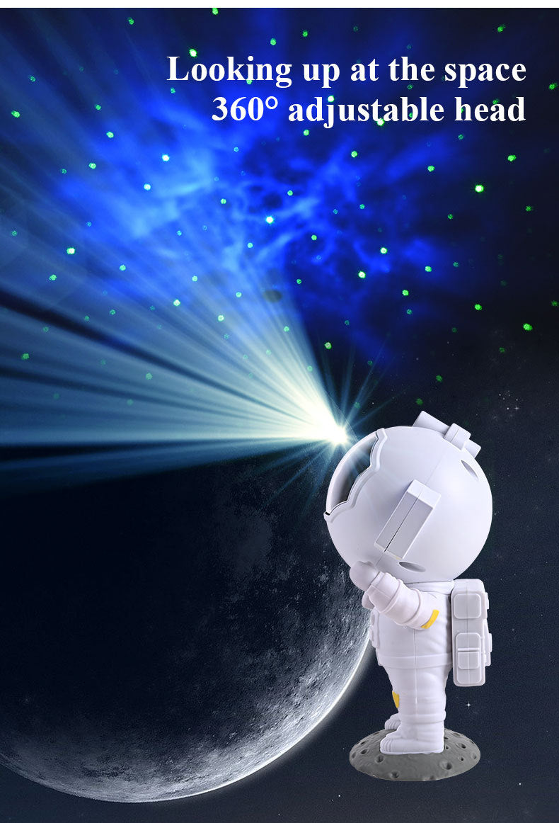 Astronaut Galaxy Star Projector - LED Night Light with Remote Control