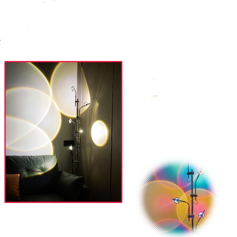 Sunset Floor Lamp - LED Ambient Lighting with Remote Control
