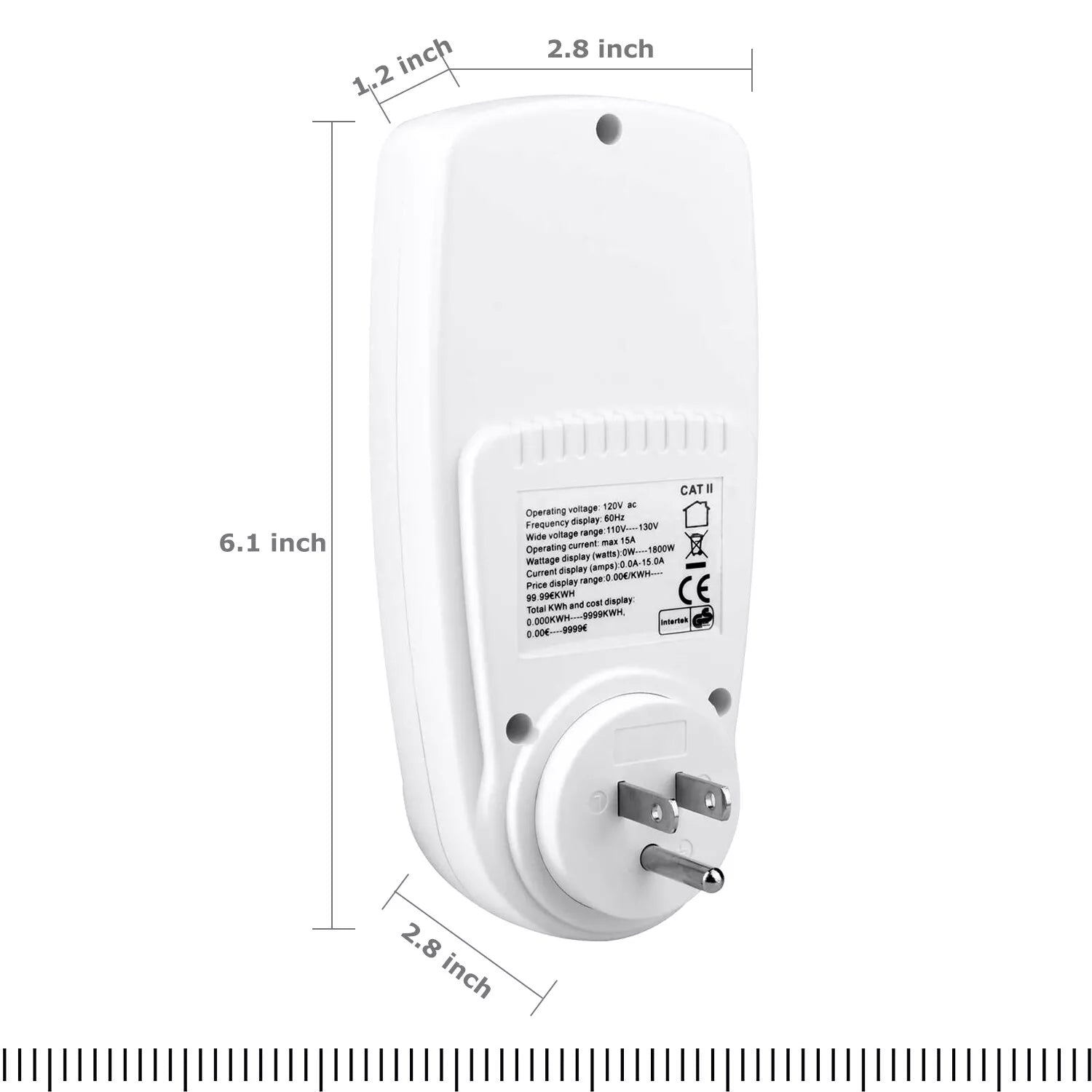 Digital Power Saving Energy Monitor - Electricity Usage Meter with LCD Display | Track kWh & Costs