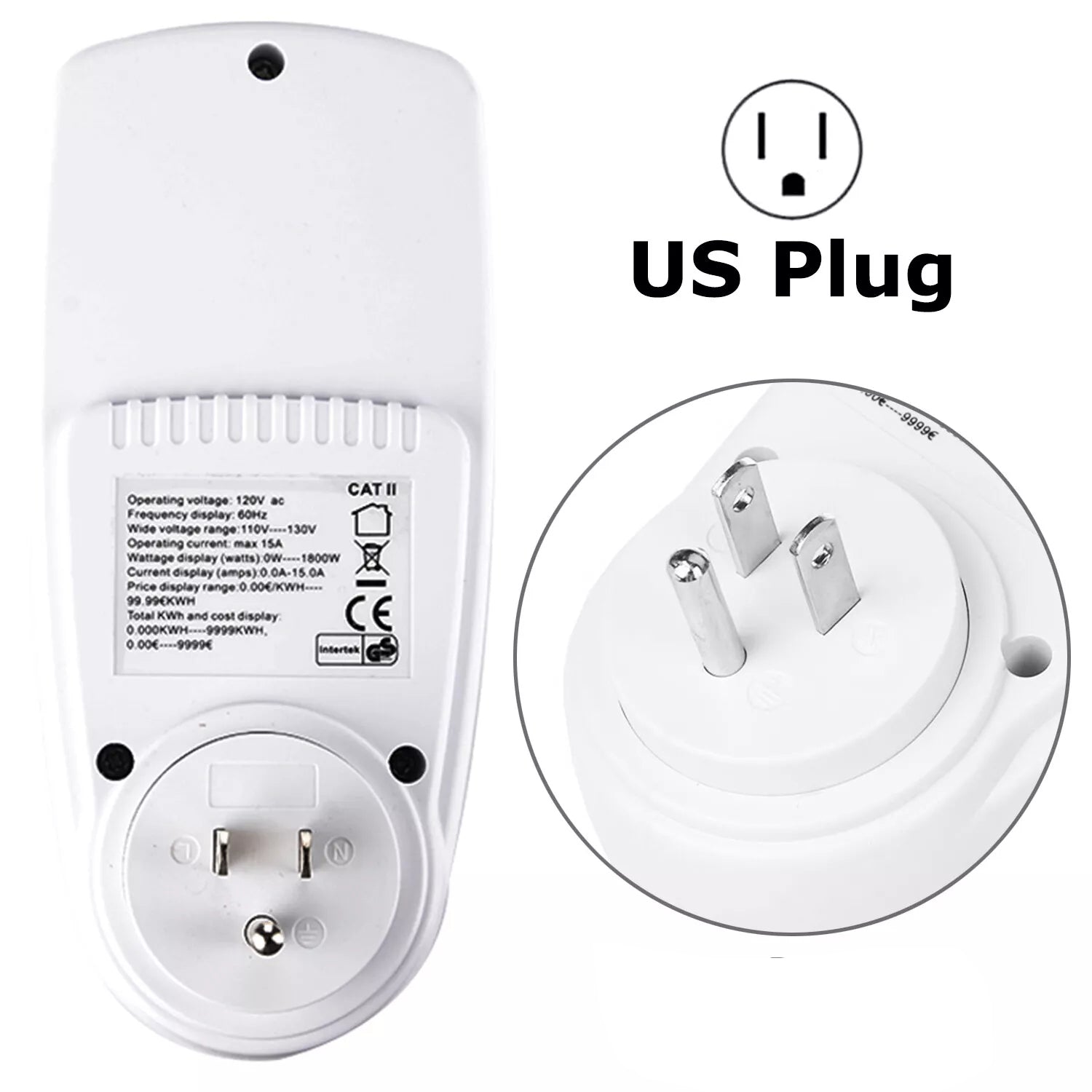 Digital Power Saving Energy Monitor - Electricity Usage Meter with LCD Display | Track kWh & Costs