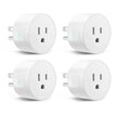 WiFi Smart Plug 4-Pack - Works with Alexa & Google Home | Voice Control Outlets