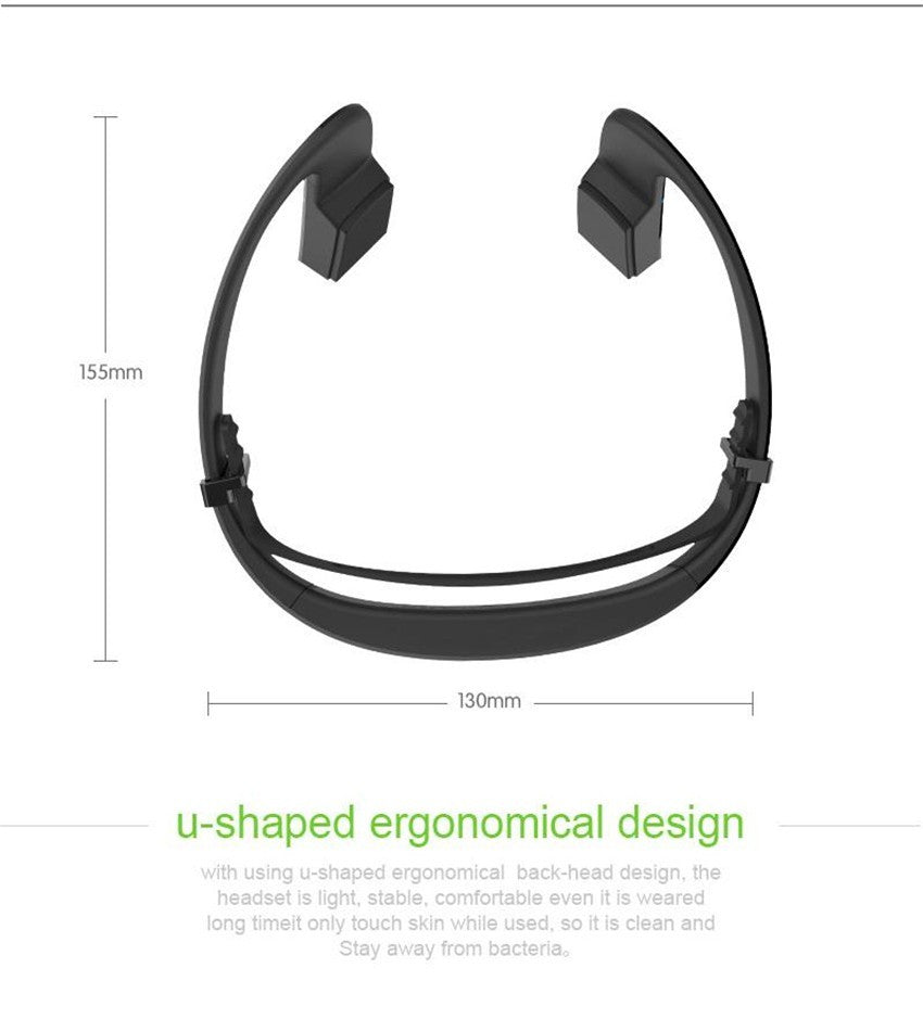 Bone Conduction Headphones - Open-Ear Bluetooth Wireless Sports