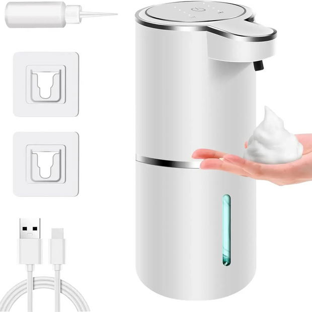 Automatic Soap Dispenser - Touchless Foaming 380ml USB Rechargeable with 4 Level Adjustable