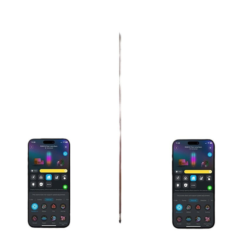 RGB Corner Floor Lamp - LED Ambient Lighting for Gaming & Home