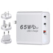 65W GaN Travel Charger - USB-C PD with US Plug Adapter