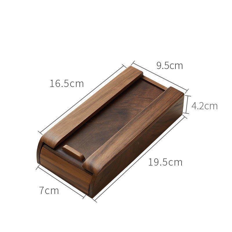 Wooden Under Desk Storage Drawer - Natural Wood Hidden Organizer