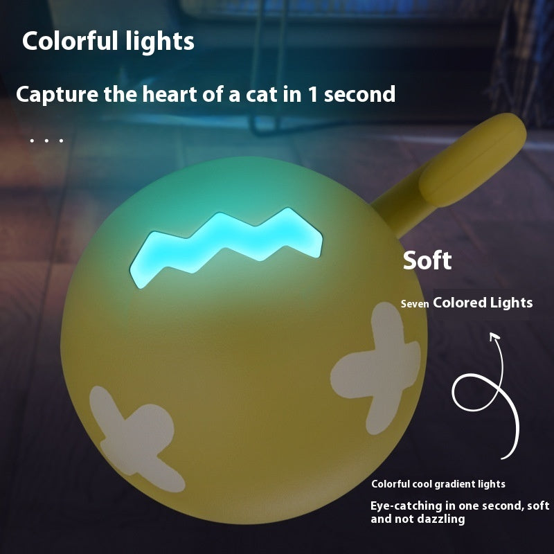 Smart Interactive Cat Toy Ball - USB Rechargeable Self-Rolling Automatic Pet Toy with Obstacle Avoidance