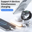4-in-1 Magnetic Wireless Charger Stand - Fast Charging Dock Station