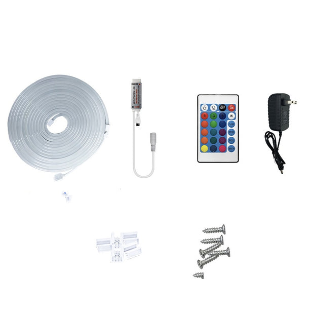 RGB LED Neon Light Strip - Waterproof Smart Music Sync with Voice Control