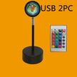 Rainbow Sunset Projector Lamp - LED Atmosphere Light with Remote & APP Control | Home & Coffee Shop Decor