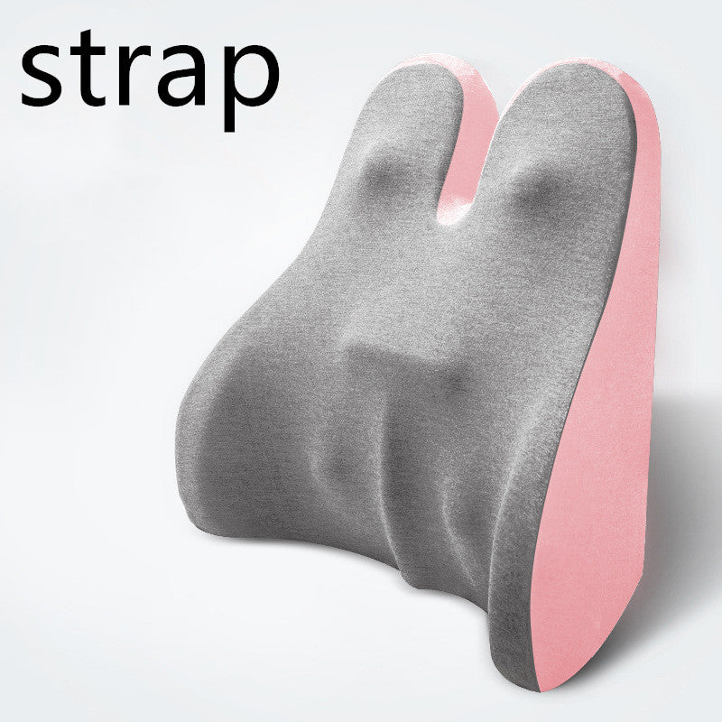 Orthopedic Lumbar Support Cushion - Memory Foam Back Support Pillow