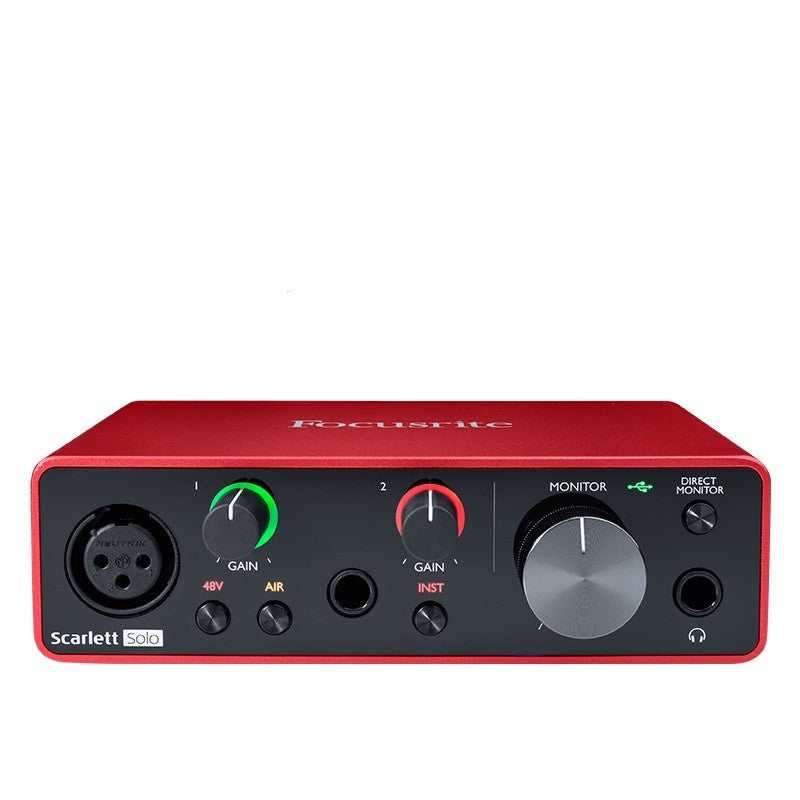 USB Audio Interface - 2x2 External Sound Card for Recording & Streaming