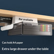 Stackable Storage Box - Transparent Desk Organizer with Lid