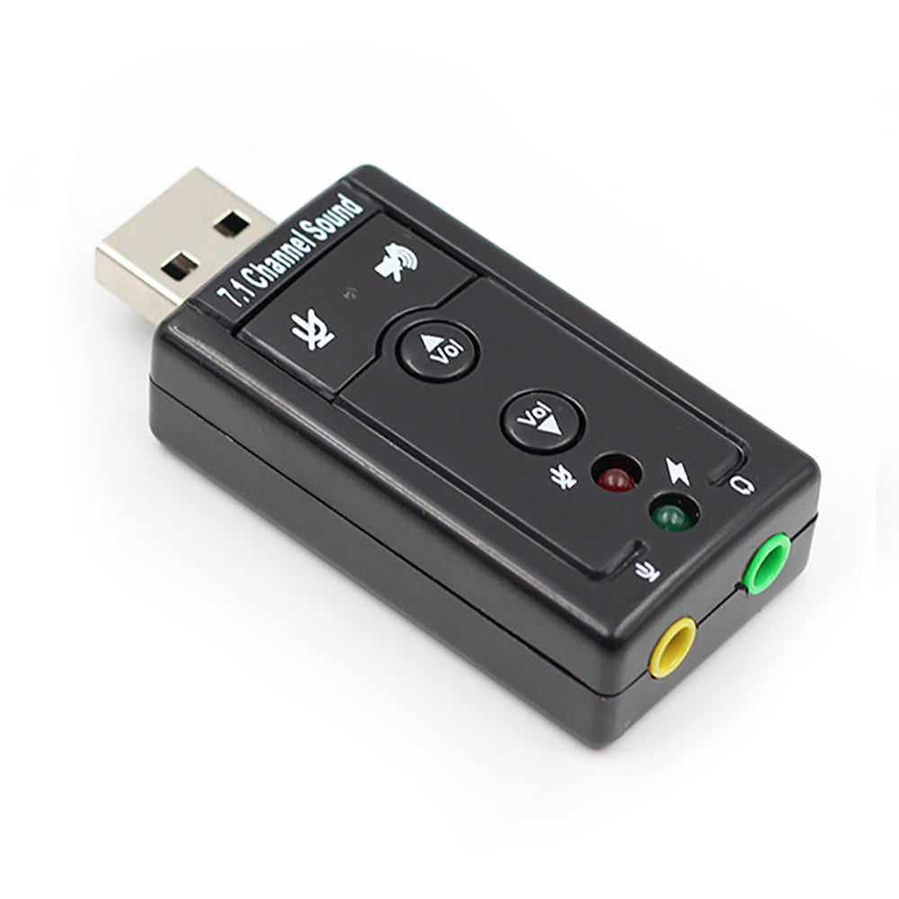 USB 7.1 Sound Card - External Audio Adapter for PC & Laptop