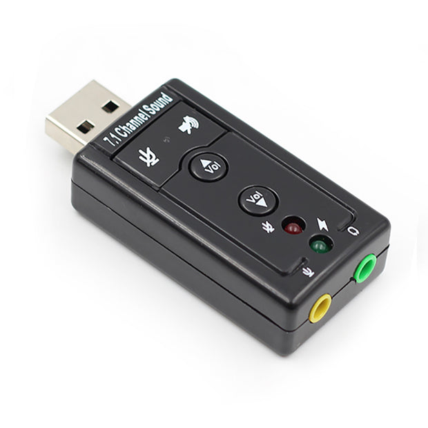USB 7.1 Sound Card - External Audio Adapter for PC & Laptop