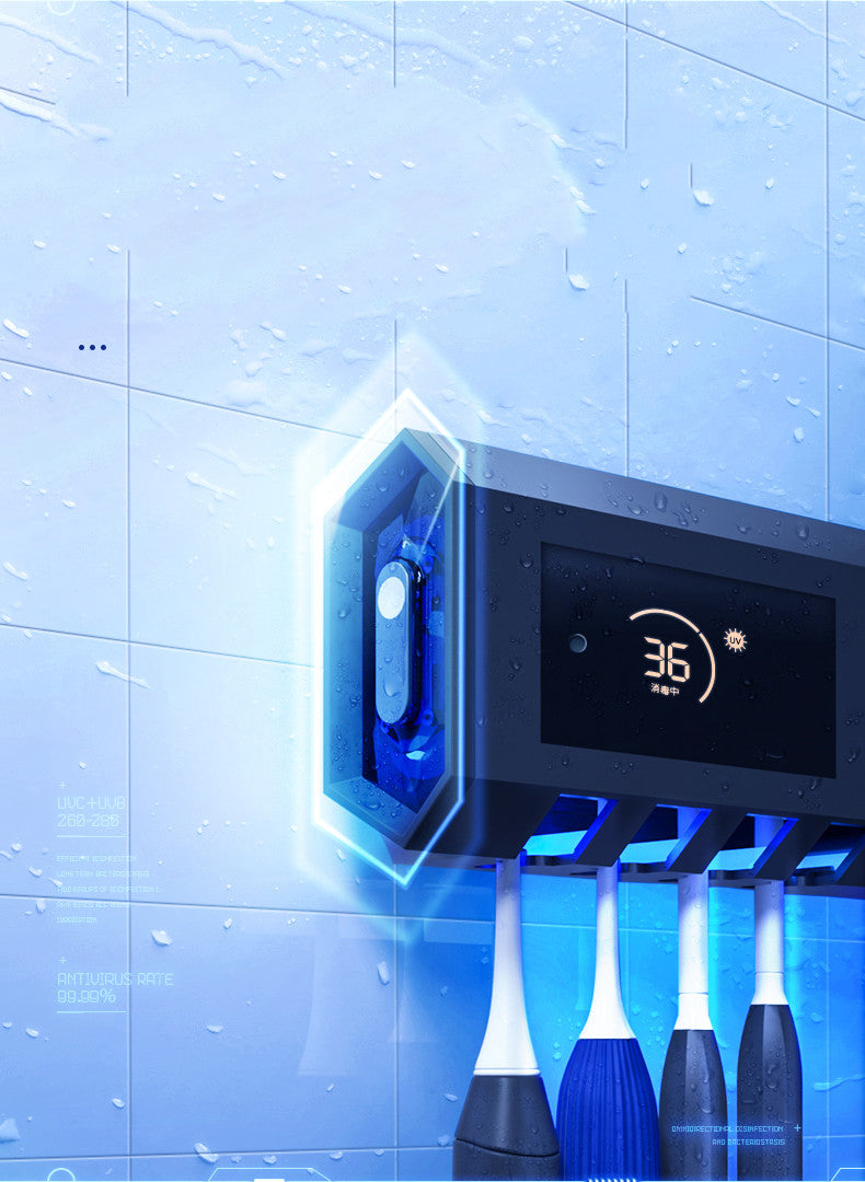 Smart Toothbrush Sterilizer - UV Sterilization Wall Mounted Automatic Toothbrush Holder