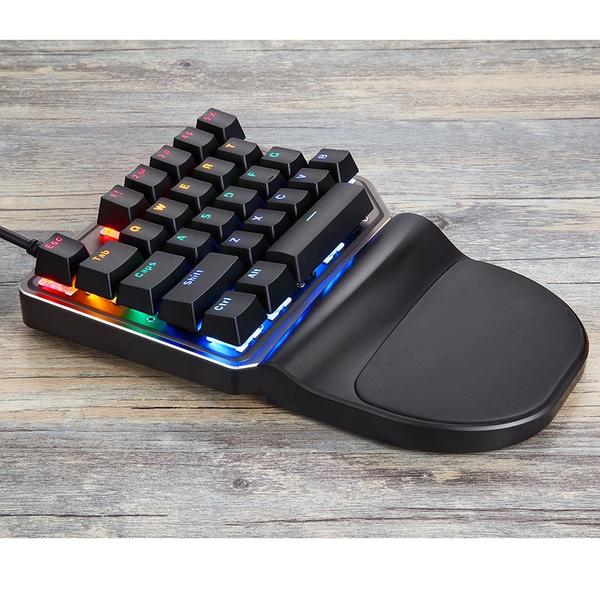 Motospeed One-Handed Mechanical Gaming Keyboard - RGB Backlit 27 Keys