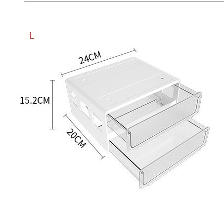 Under Desk Storage Box - Hidden Desktop Drawer Organizer