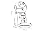 Automatic Pet Feeder with Voice Recording - 4 Meals Daily Timer with Infrared Sensor
