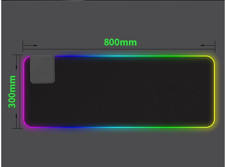 RGB LED Gaming Mouse Pad - Extended Large Desk Mat with 11 Lighting Modes USB Powered