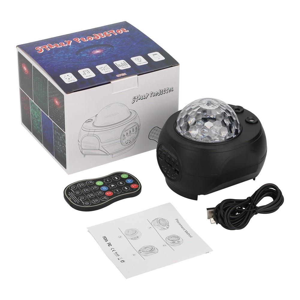 Star Ocean Wave Projector - Galaxy Night Light with Bluetooth Speaker