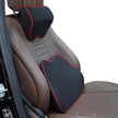 Car Headrest & Lumbar Support Set - Memory Foam Ergonomic Cushion
