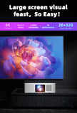 HD Projector - 720p Wireless Home Theater Portable Projector